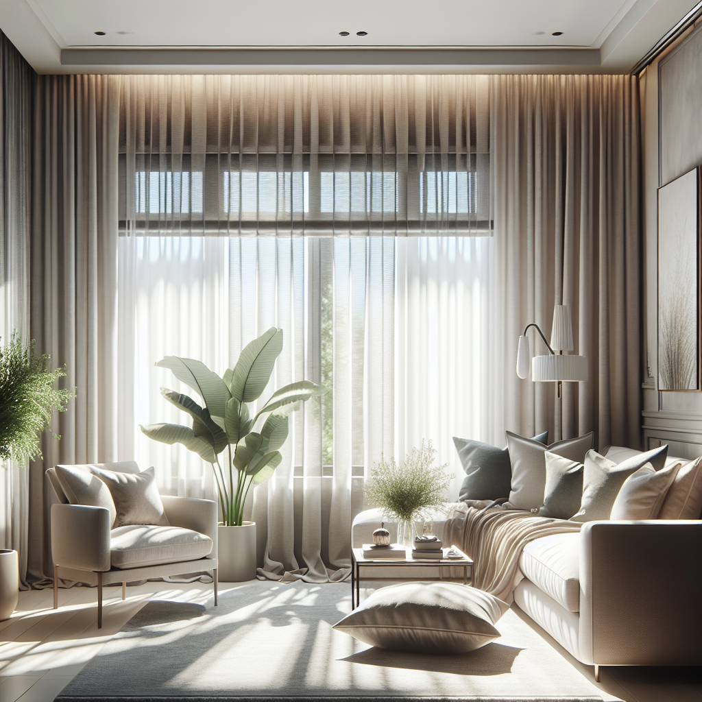 Les Rideaux et Stores : Élégance et Fonctionnalité pour Votre Décoration de Fenêtres